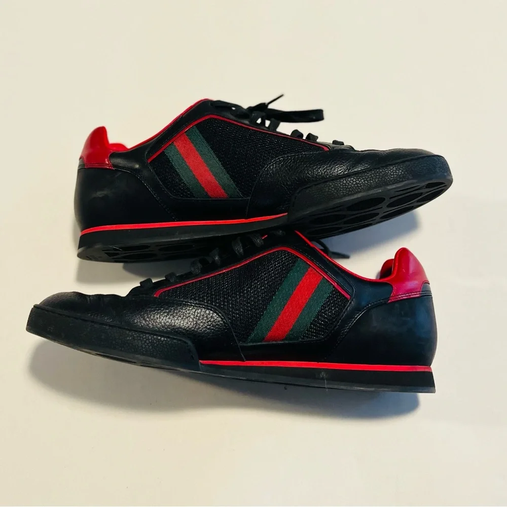 Gucci Vintage Tennis 83 Web Low Top Men’s Sneakers Size 7 - Picture 5 of 8